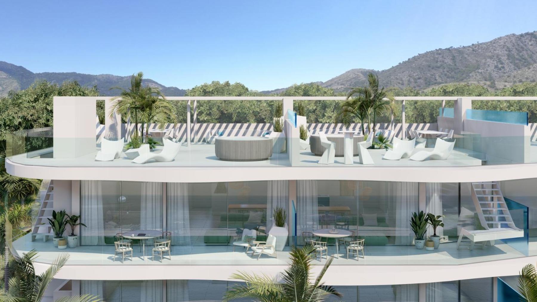 Panoramic Seaview Penthouse The Wave Leilighet Fuengirola Eksteriør bilde